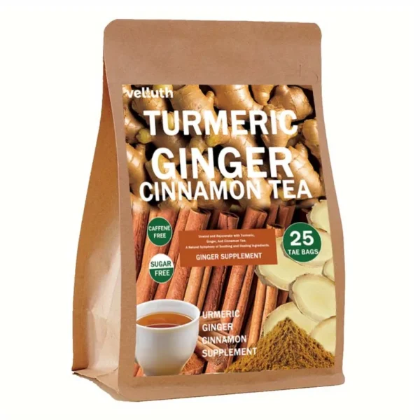 Turmeric Ginger Tea , No Additives,  25 or 50 Bags