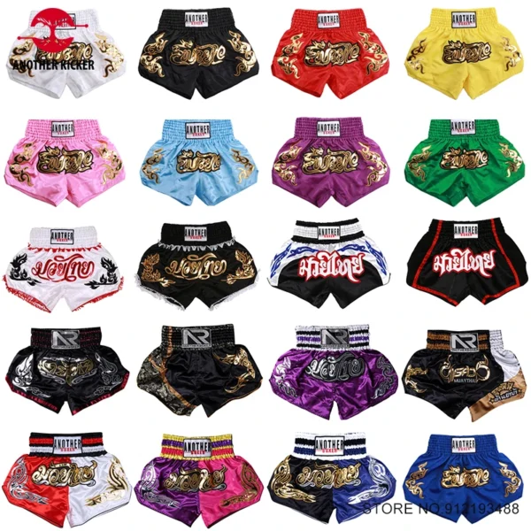 Boxing Shorts Women Men Child  W / Embroidery