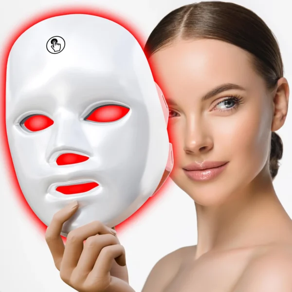 7-1 Colors LED Facial Skin Care Mask, Red Light