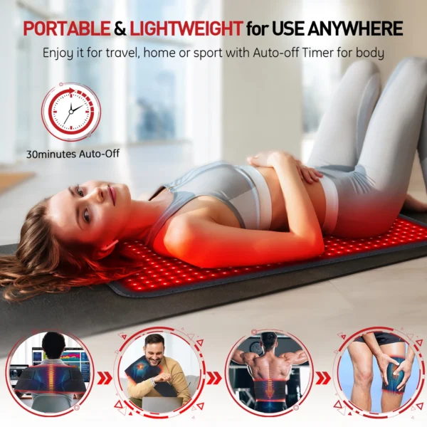 Red Light Therapy Heating Pad for Body / Waist